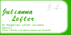 julianna lefler business card